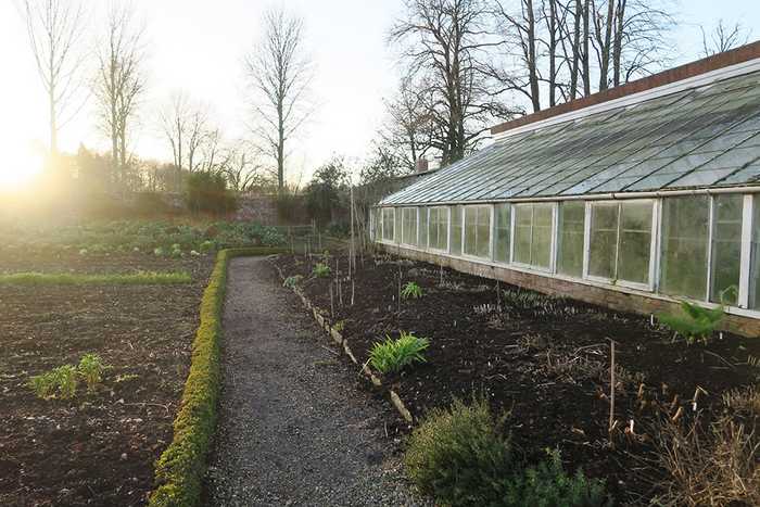greenhouse and gardens
